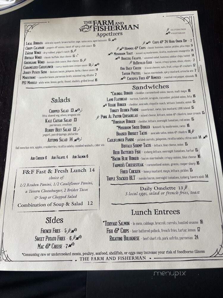 Menu page 1