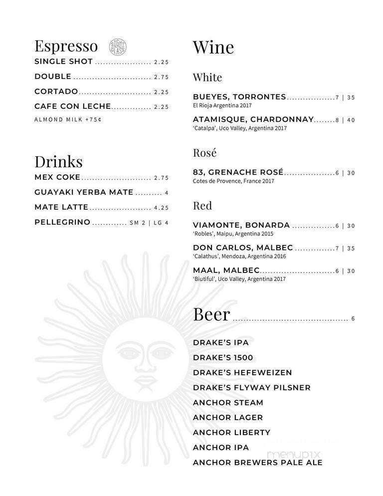 Menu page 2