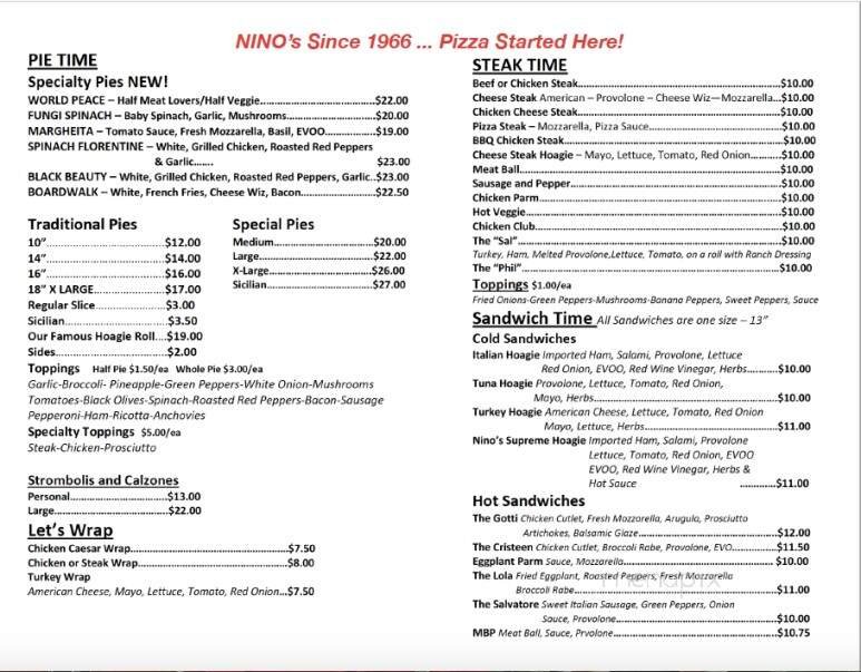 Menu page 2