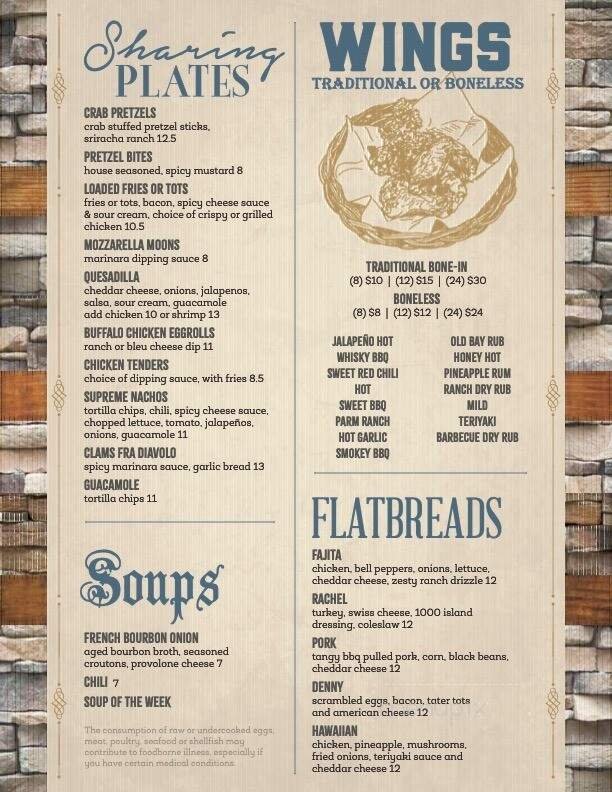 Menu page 1