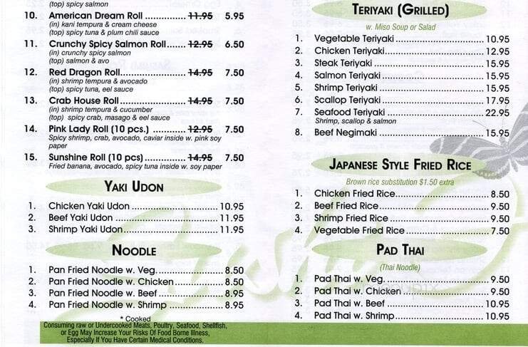 Menu page 1