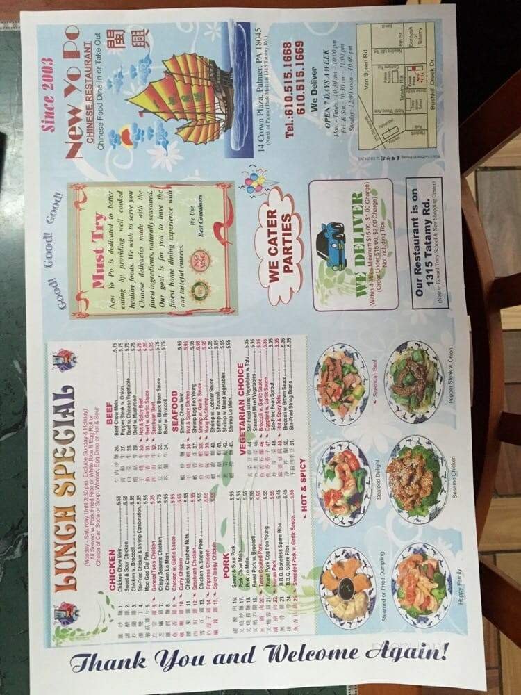 Menu page 1