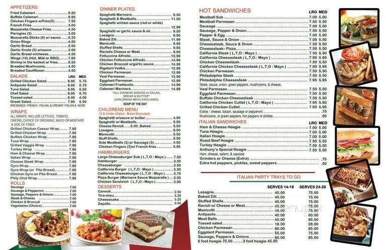 Menu page 2