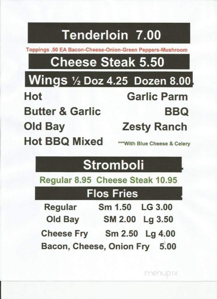 Menu page 2