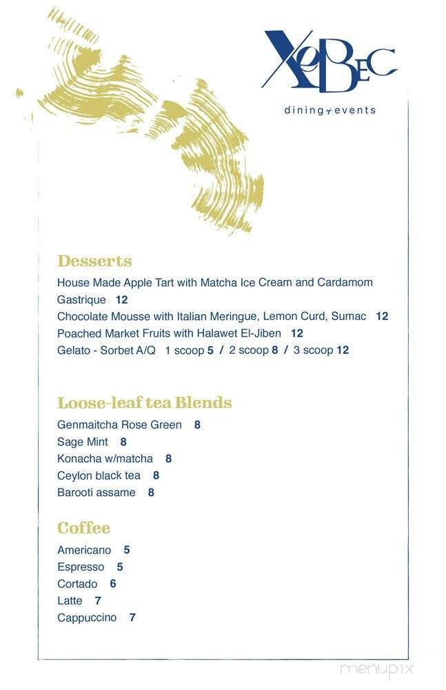 Menu page 1