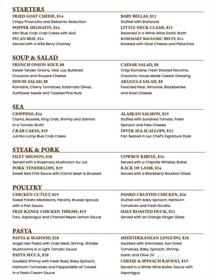 Menu page 1