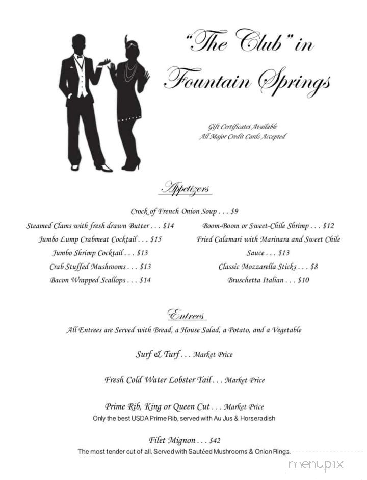 Menu page 1