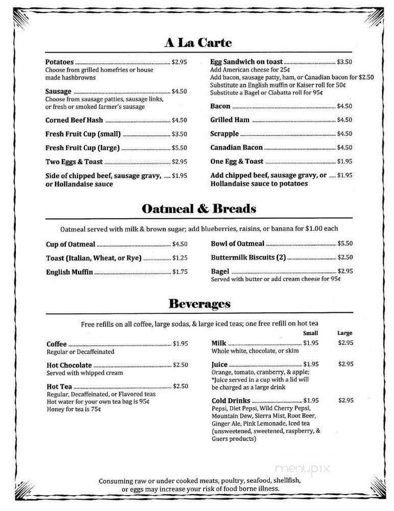 Menu page 1