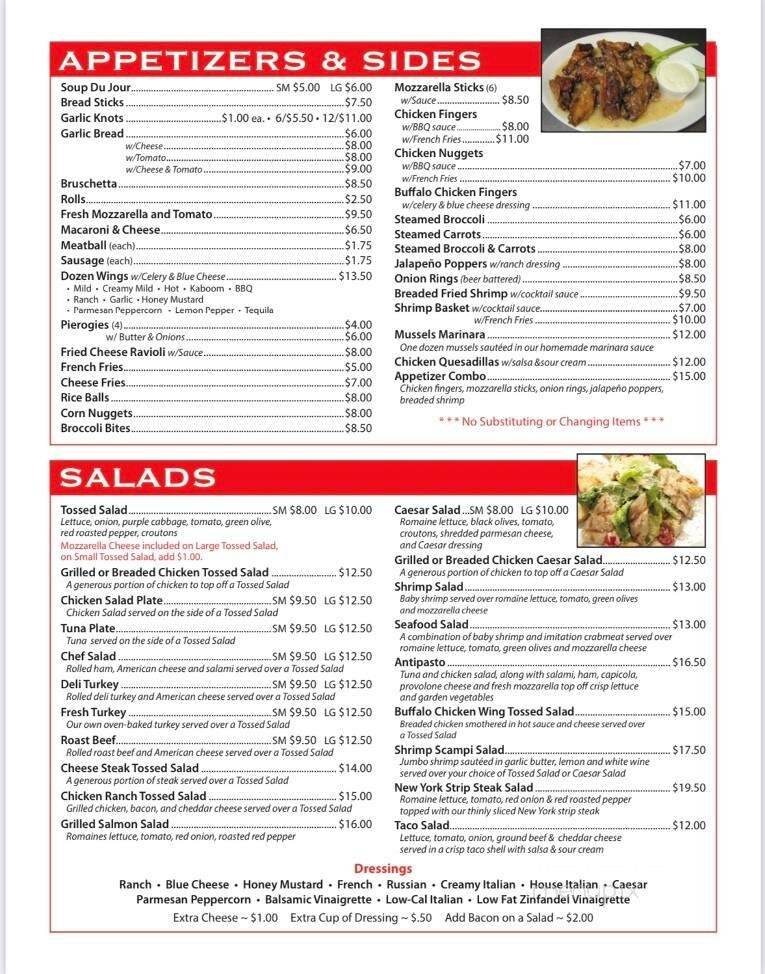 Menu page 2