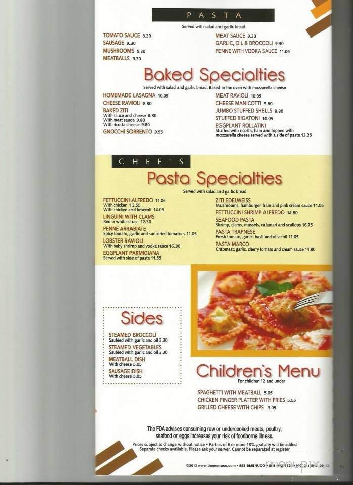 Menu page 2