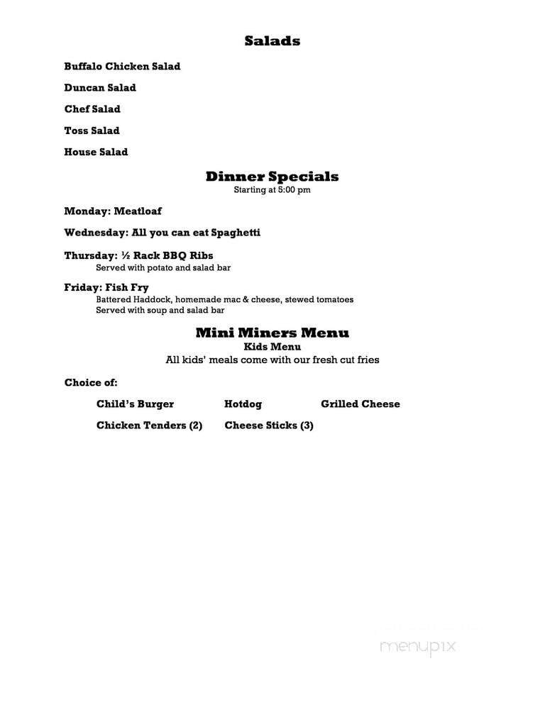Menu page 1