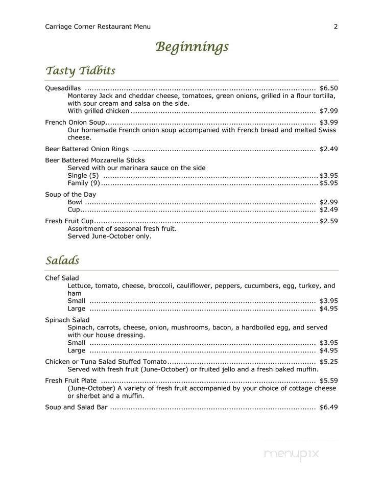 Menu page 2
