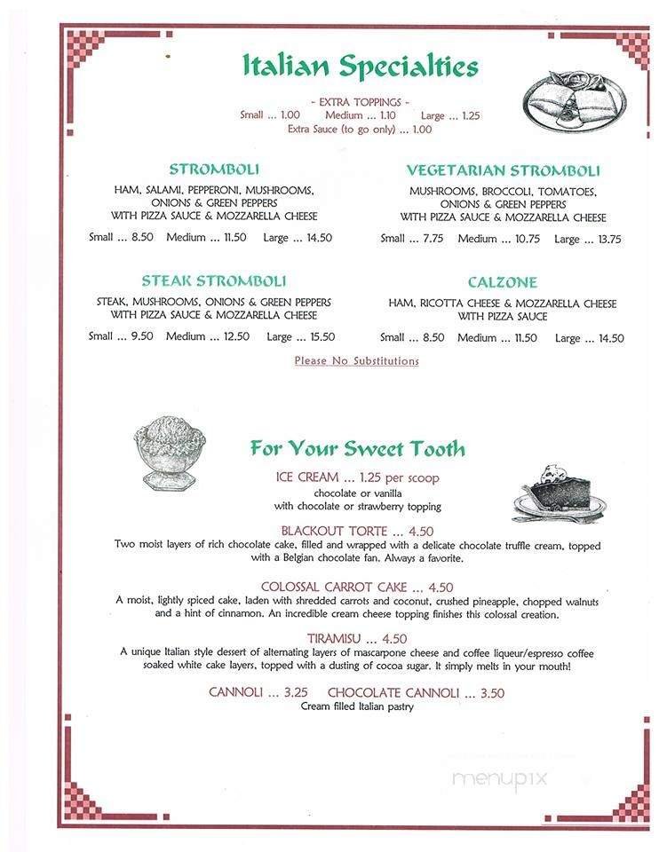 Menu page 2