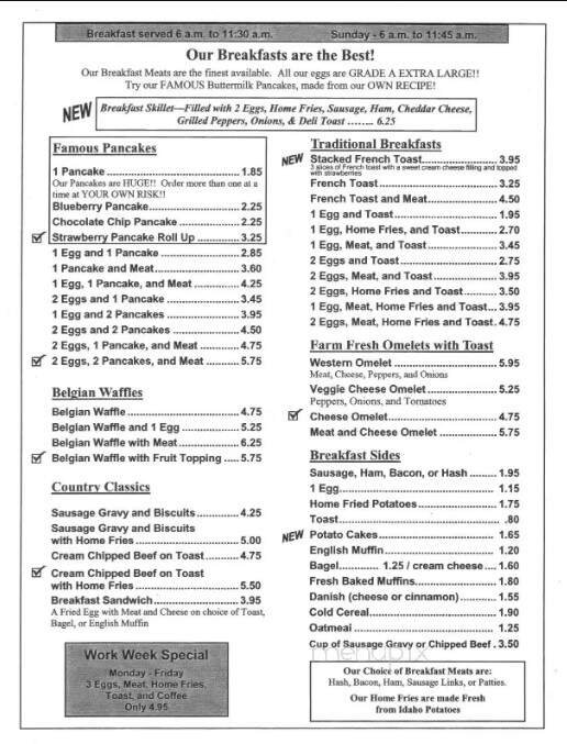 Menu page 1