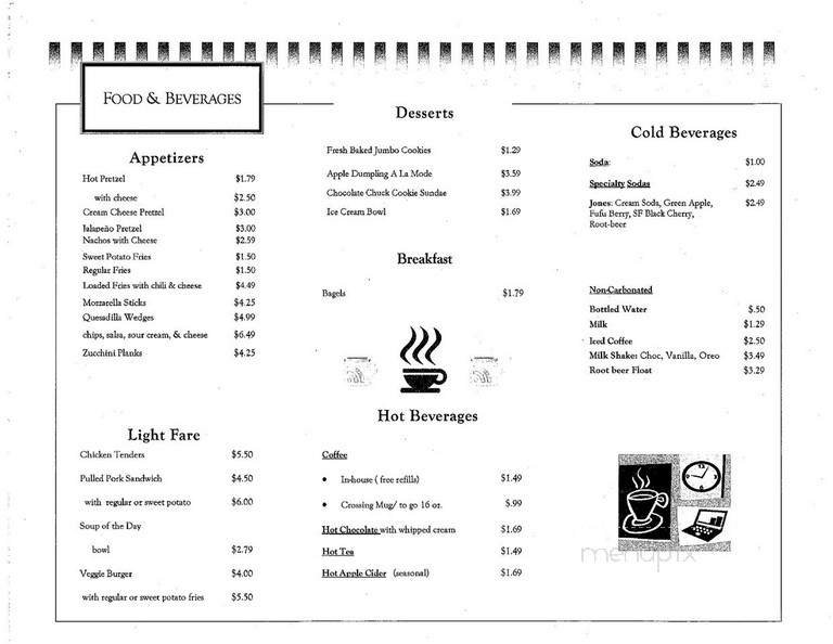Menu page 1