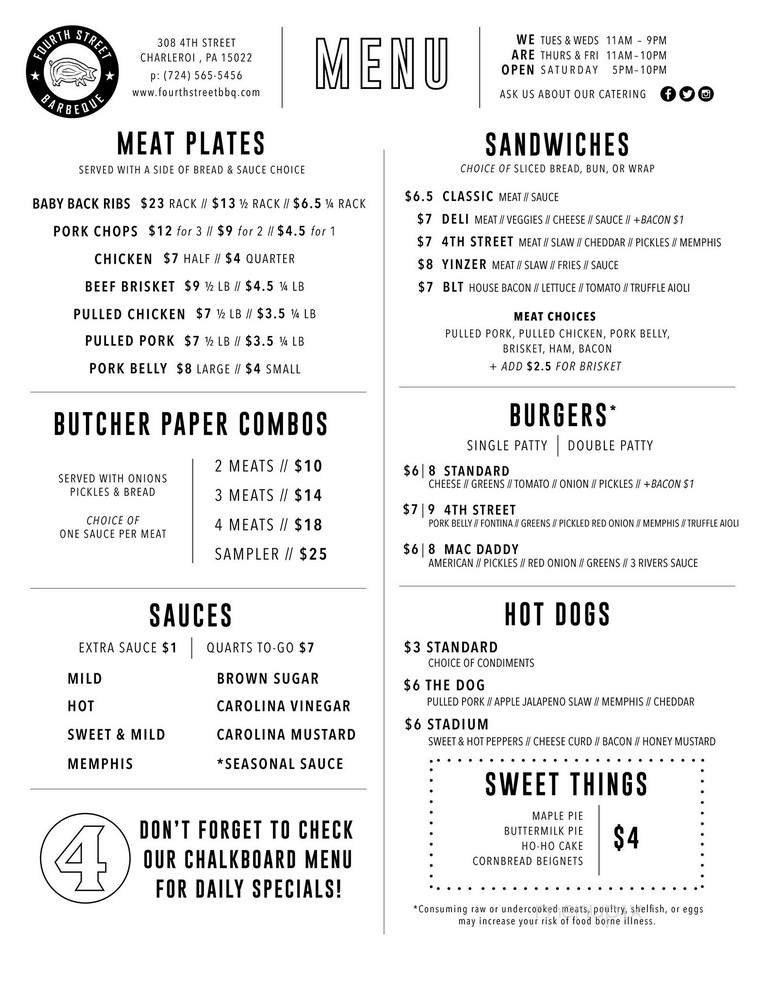 Menu page 2
