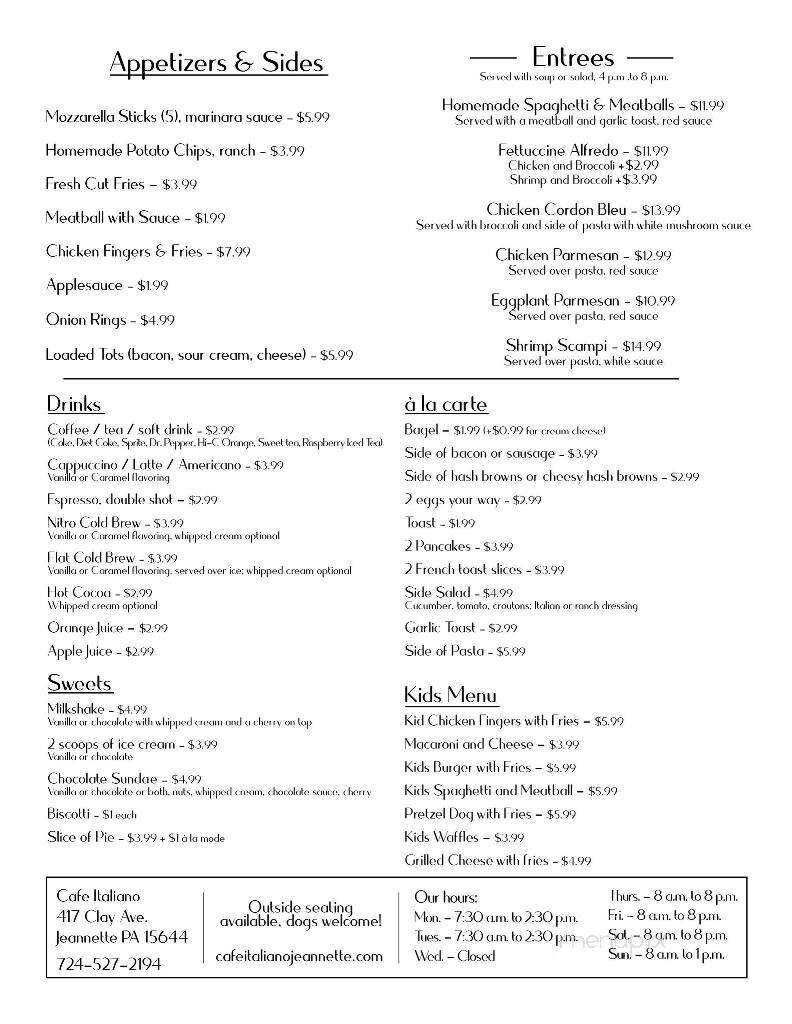 Menu page 2