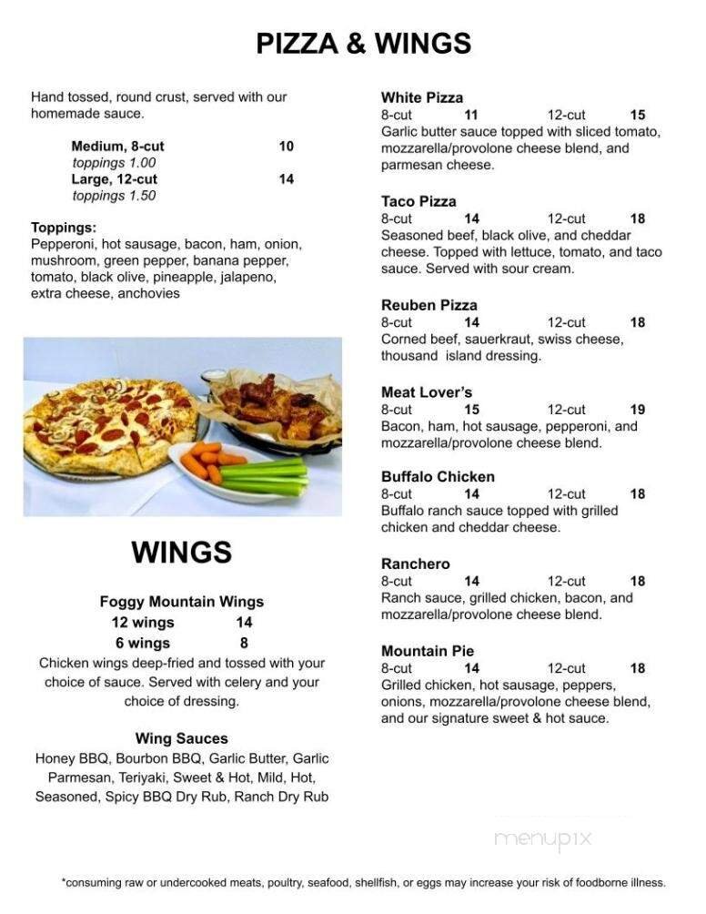 Menu page 2