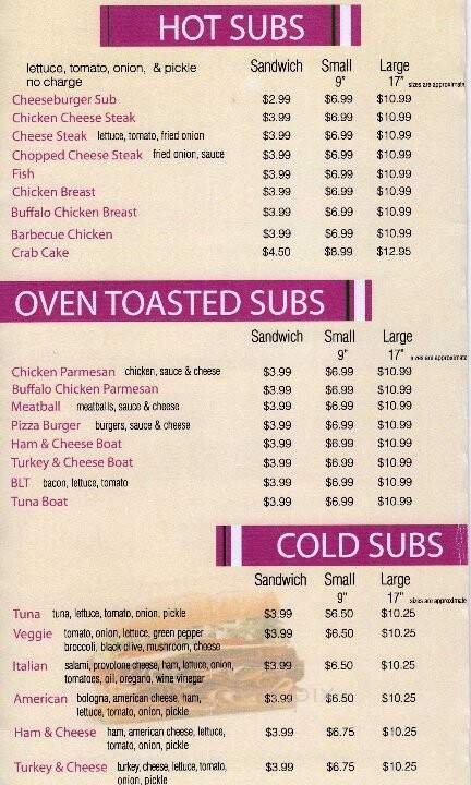Menu page 2