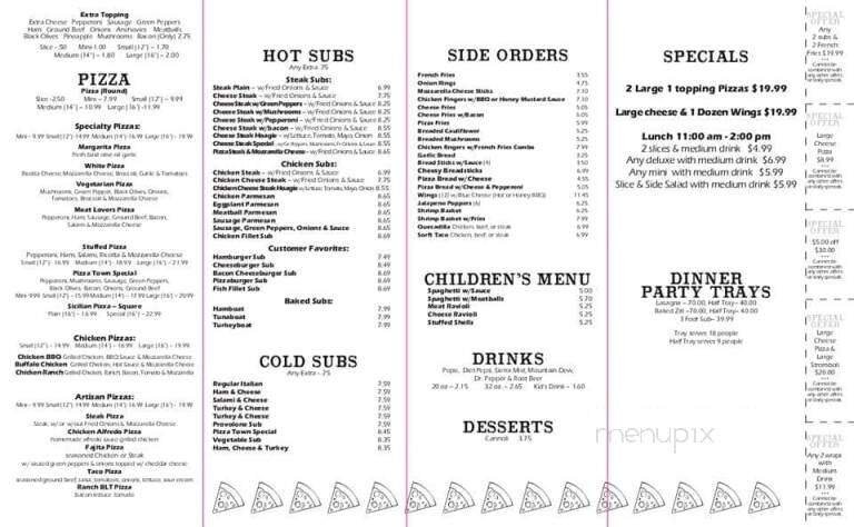 Menu page 2