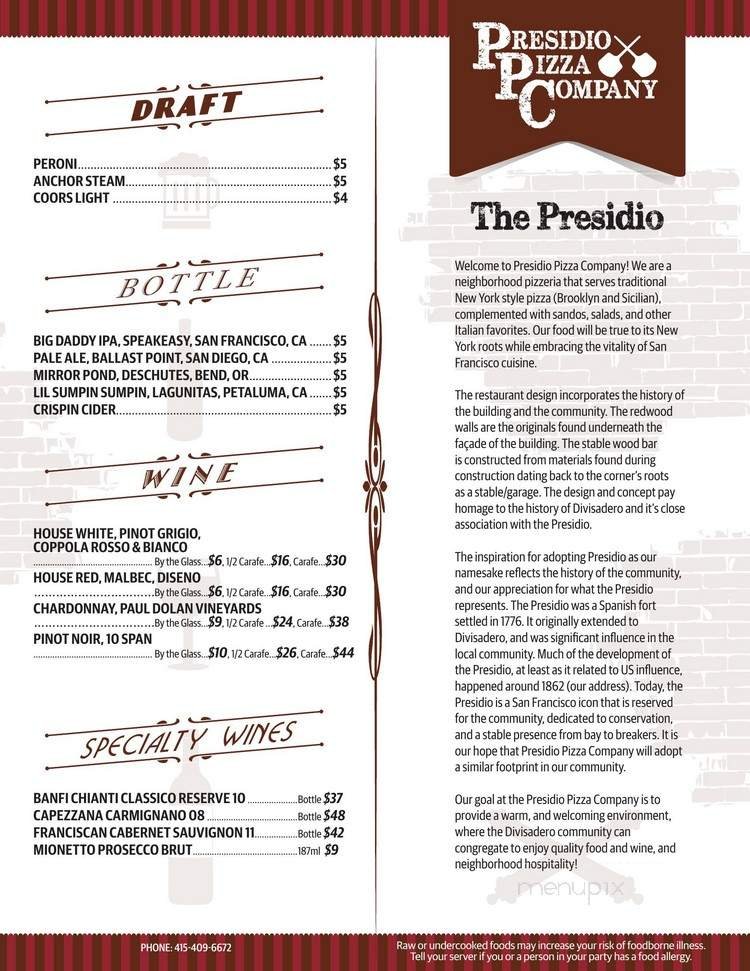 Menu page 2