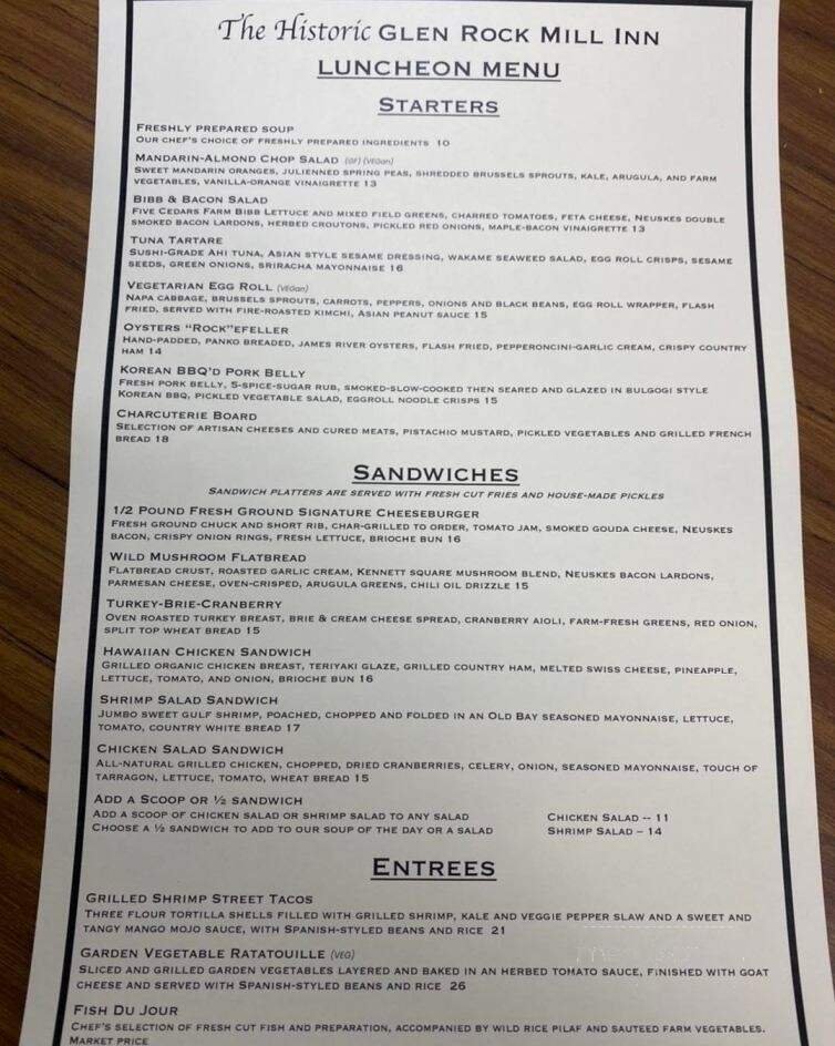 Menu page 2