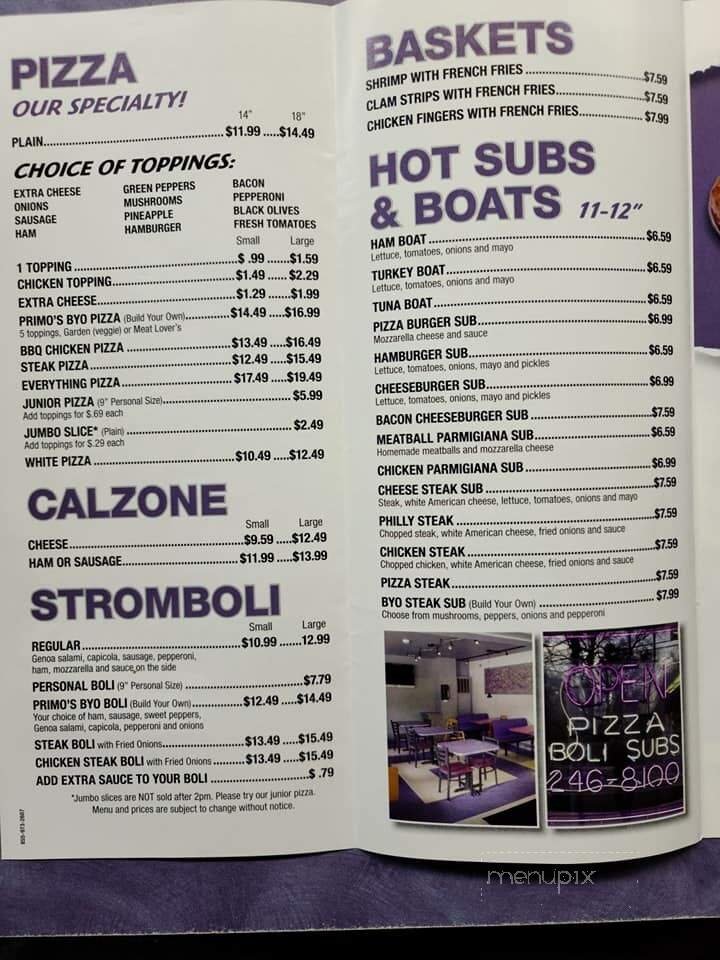 Menu page 2