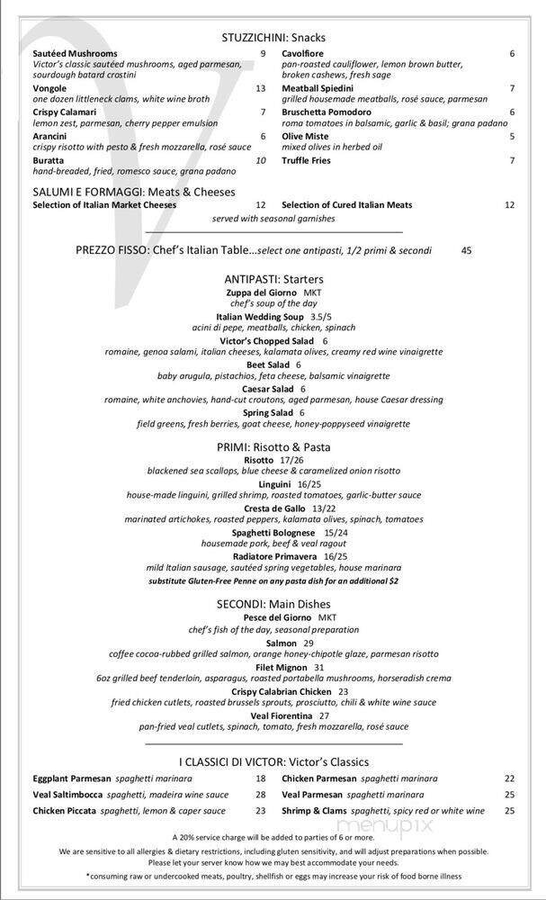 Menu page 1