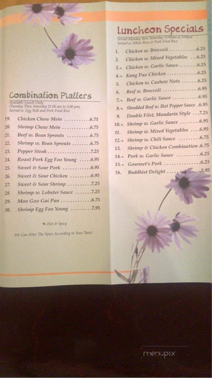 Menu page 2
