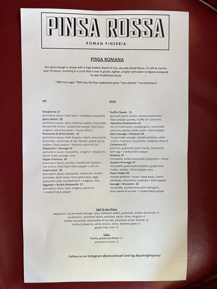 Menu page 1
