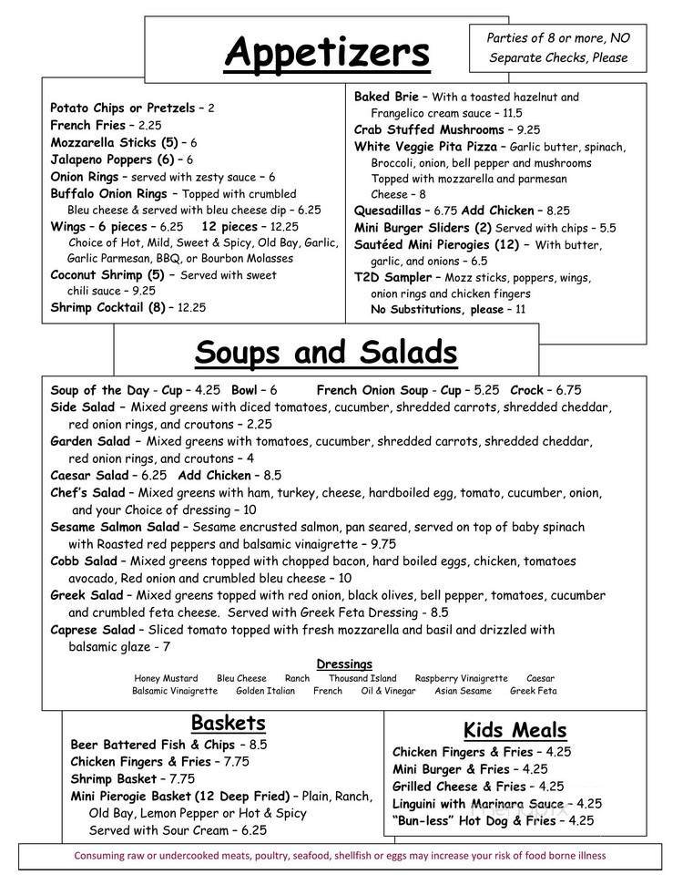 Menu page 1