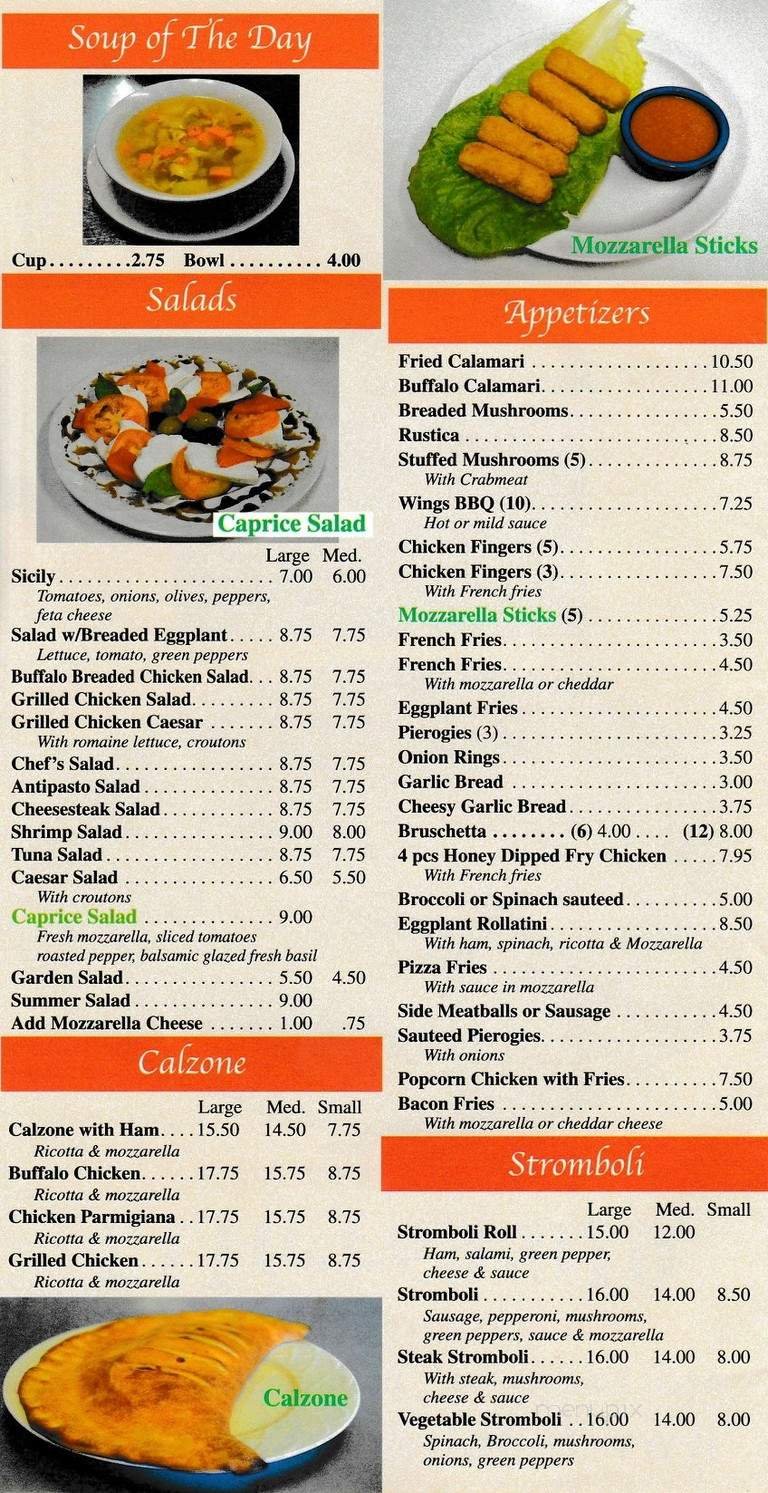 Menu page 2