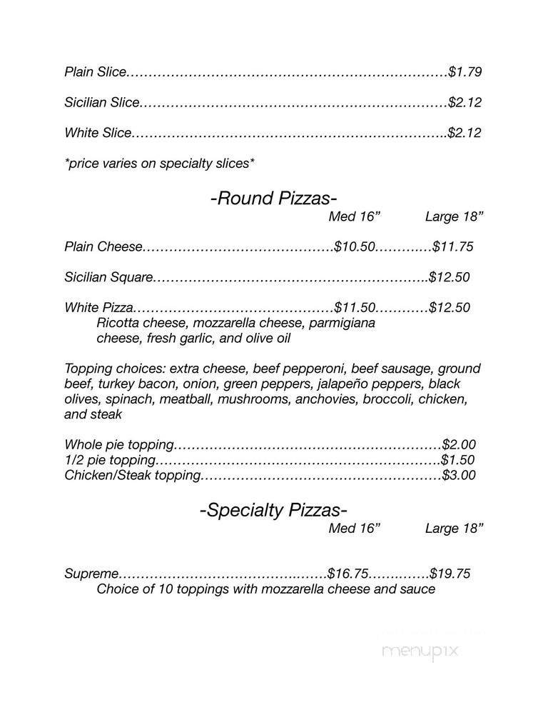 Menu page 2