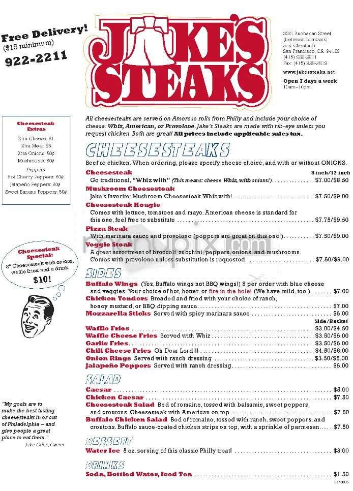 Menu page 1