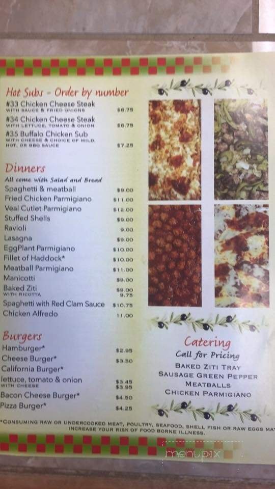 Menu page 1