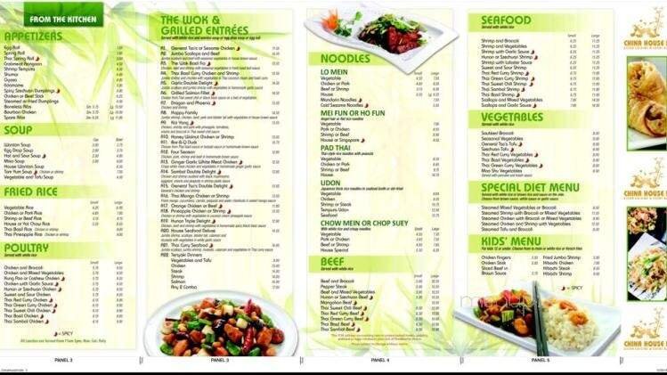 Menu page 1