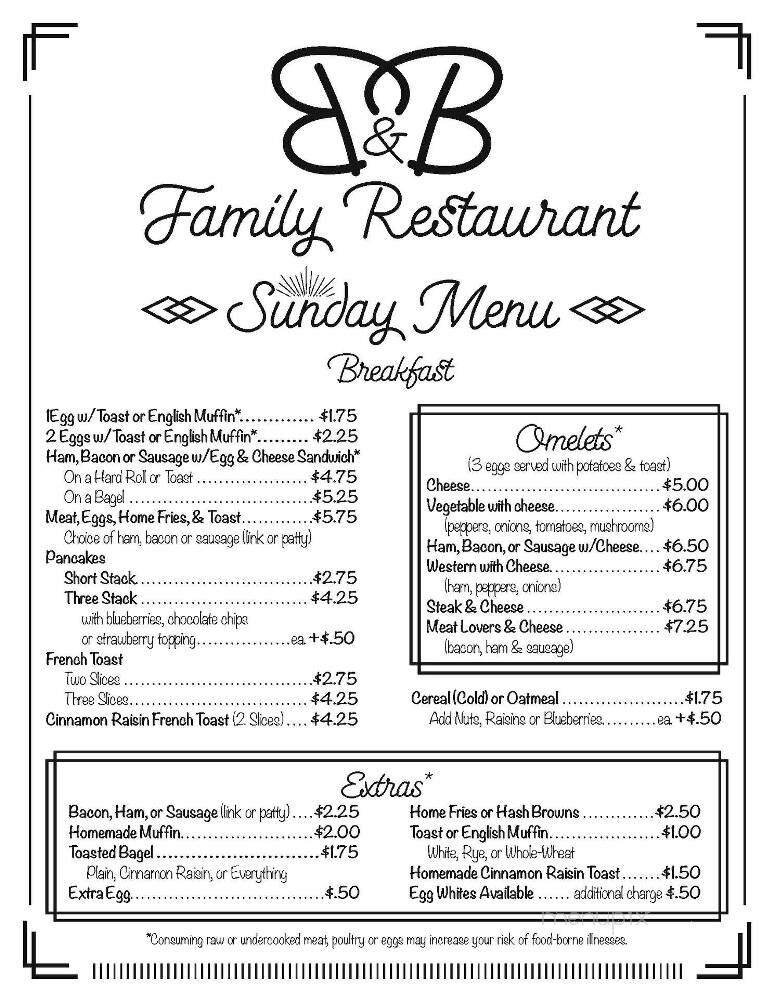 Menu page 1