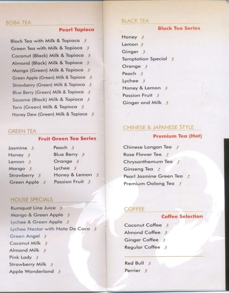Menu page 2