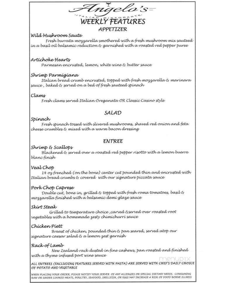 Menu page 1