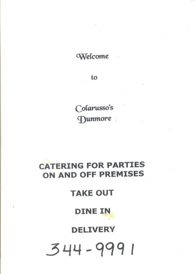Menu page 1
