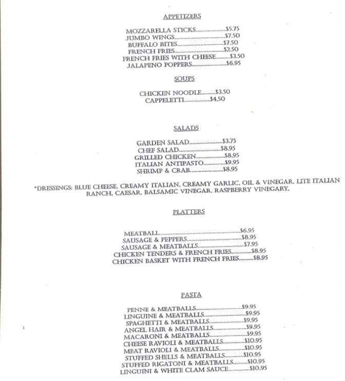 Menu page 2