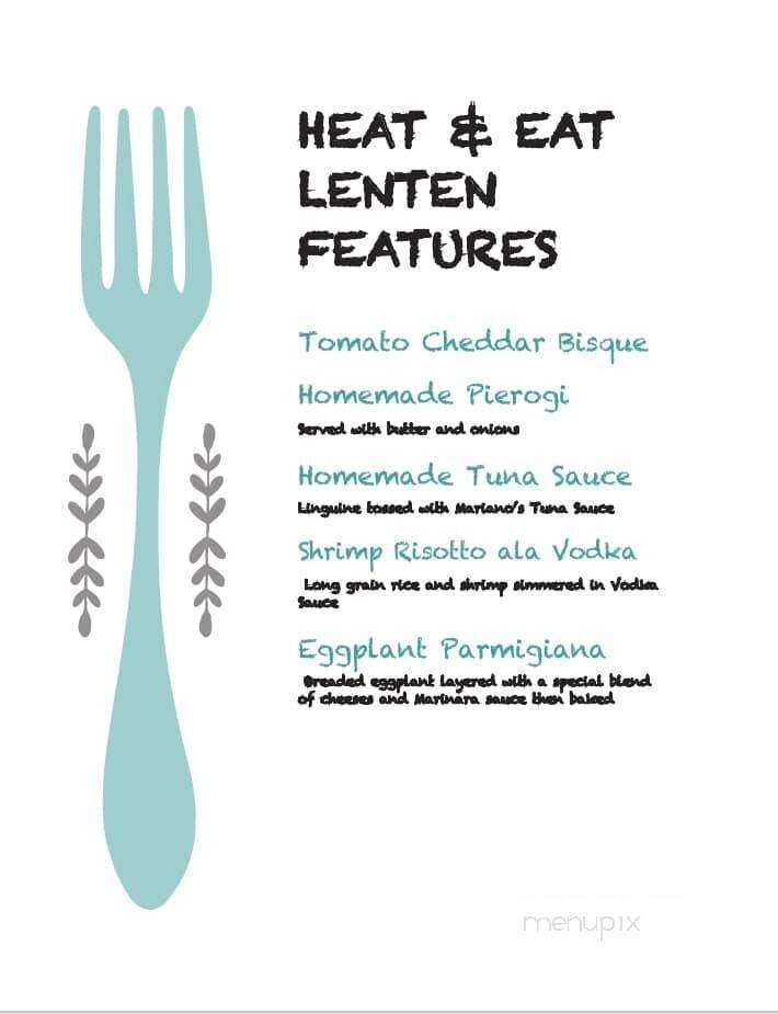Menu page 1