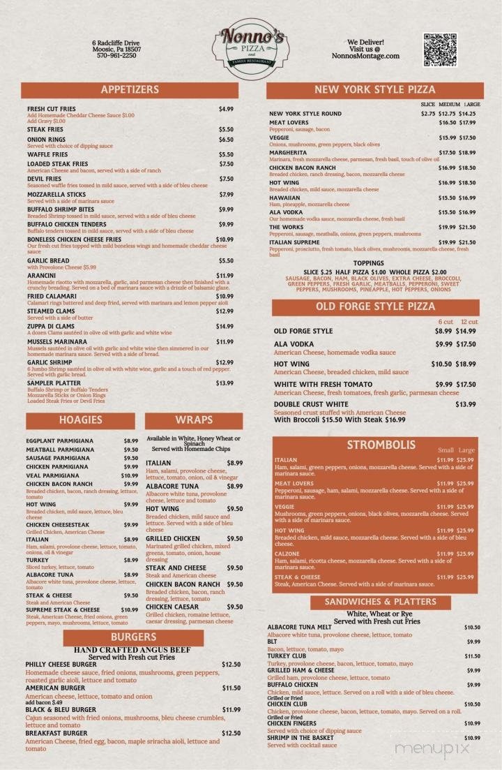 Menu page 1
