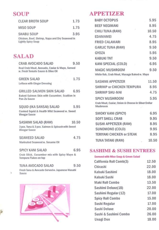 Menu page 2