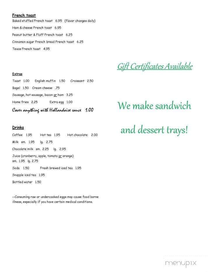 Menu page 2