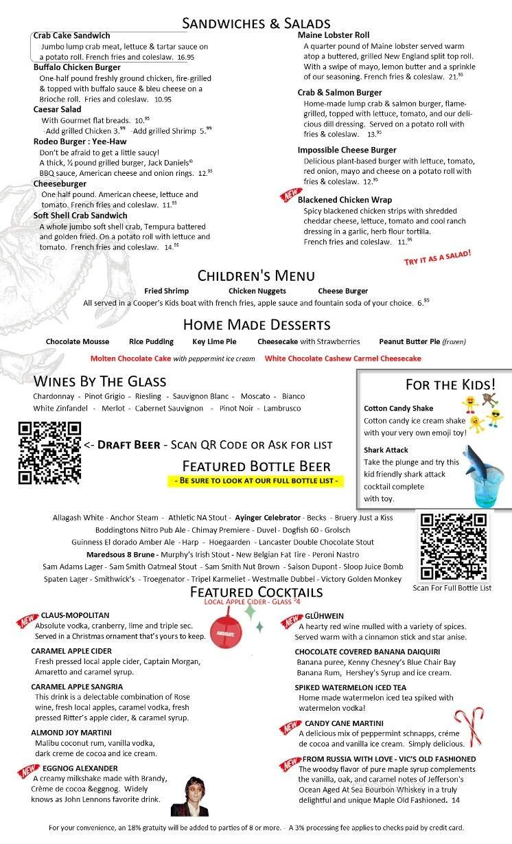 Menu page 1