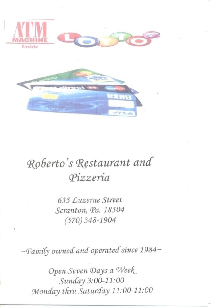 Menu page 1