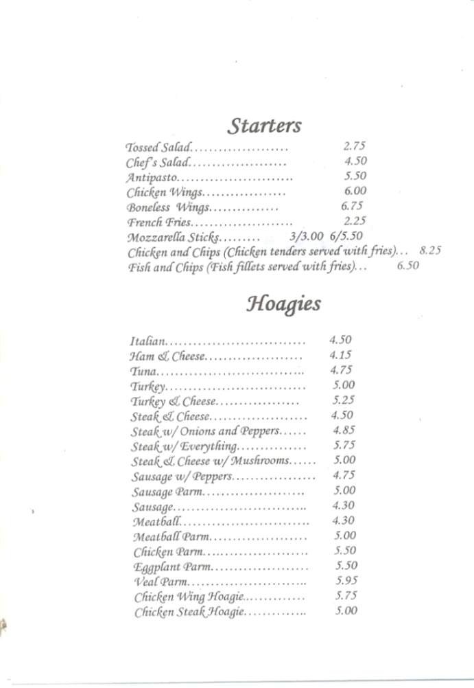 Menu page 2