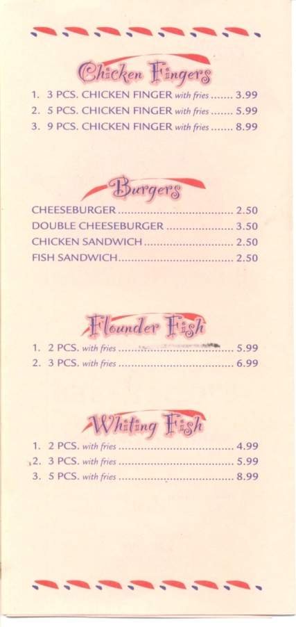 Menu page 2