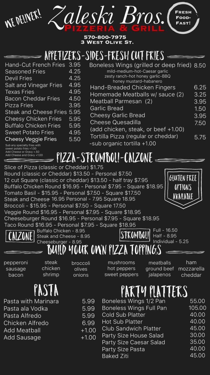 Menu page 2